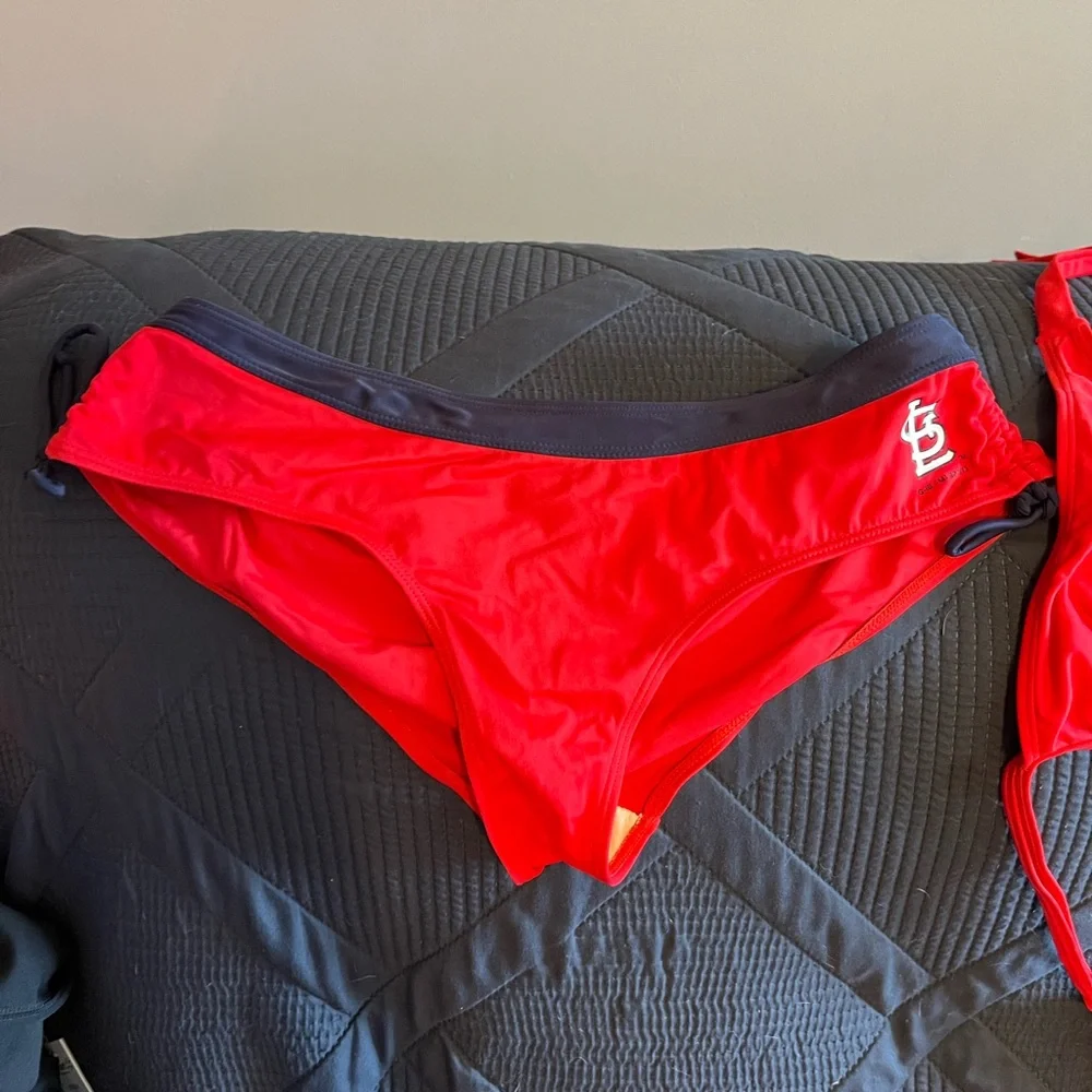 EUC (3) BUNDLE CARDINALS TWO PIECE AND COVER UP WONT SEPARATE - Picture 3 of 9